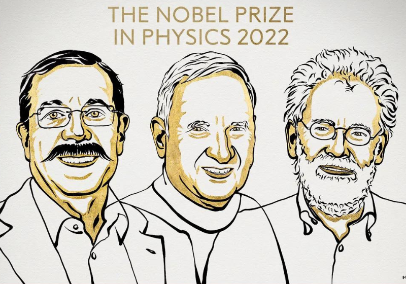 os tres cientistas do premio nobel de fisica 2022